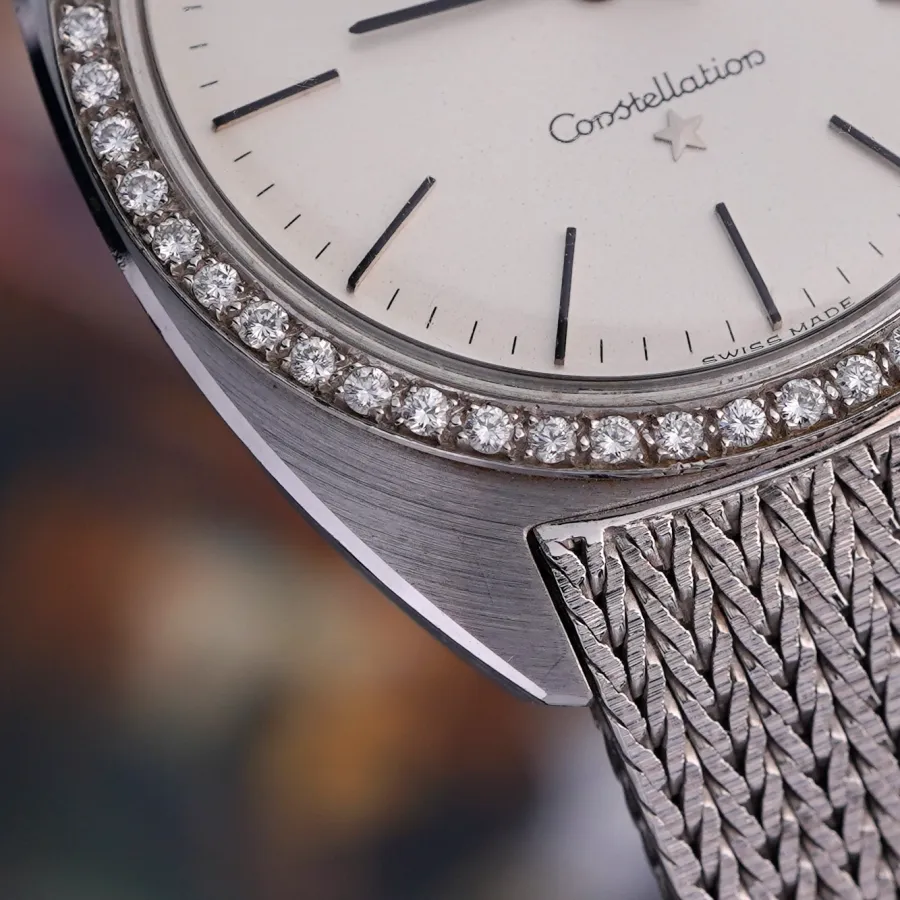 Omega Constellation 168.009 / 168.017 Whitegold Diamonds - NOS - original finish, crisp edges