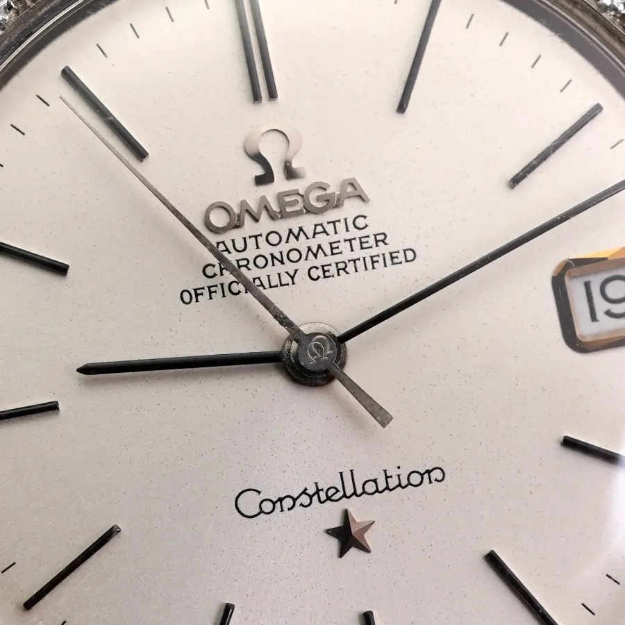 Omega Constellation 168.009 / 168.017 Whitegold Diamonds - NOS - fantastically preserved dial with an authentic patina