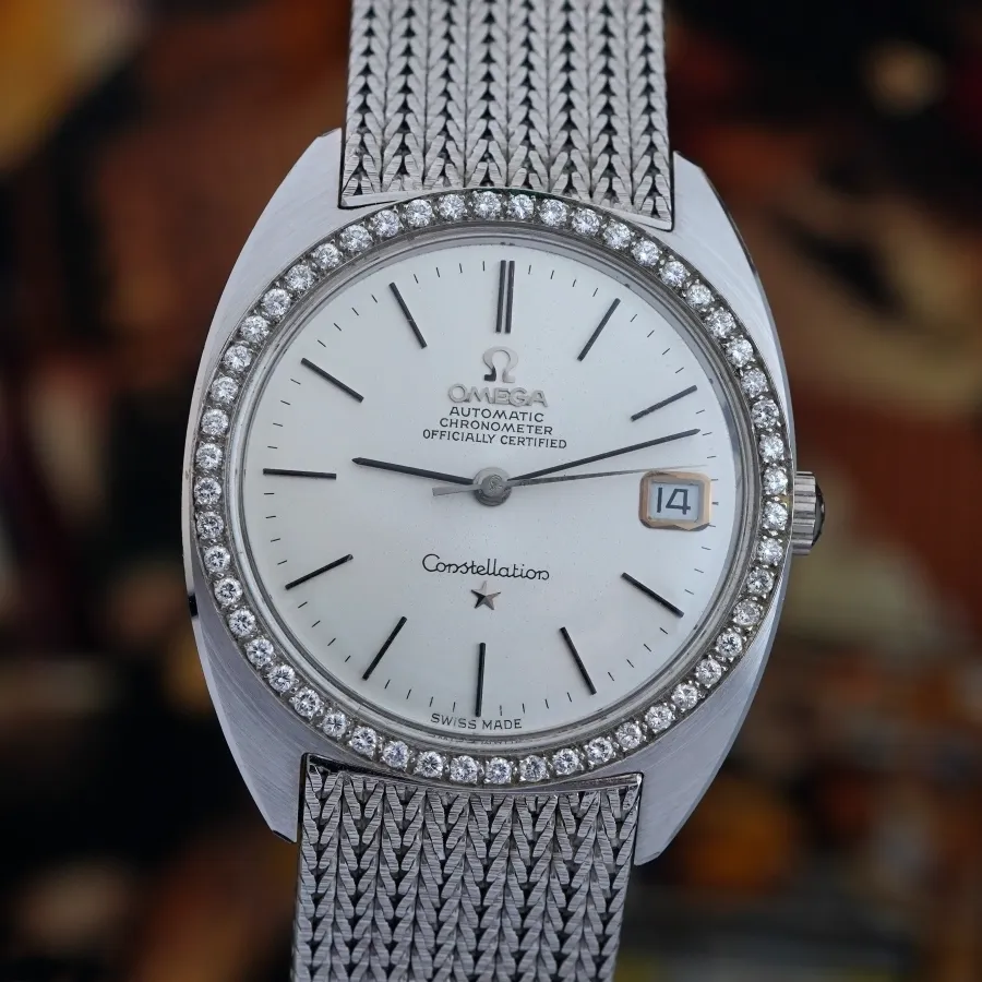 Omega Constellation 168.009 / 168.017 Whitegold Diamonds - NOS - diamonds bezel