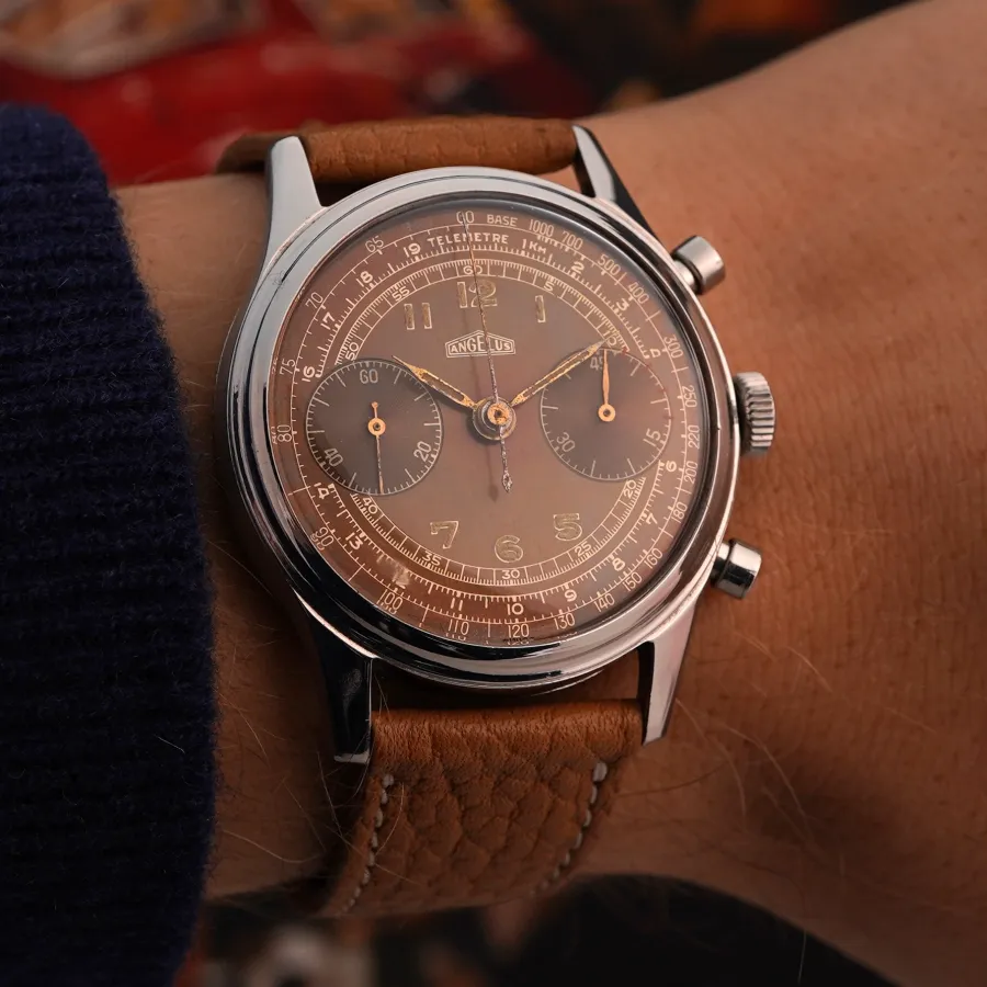 Angelus Military Chronograph L.E. – Hungarian Air Force, 1940s - 38 mm case