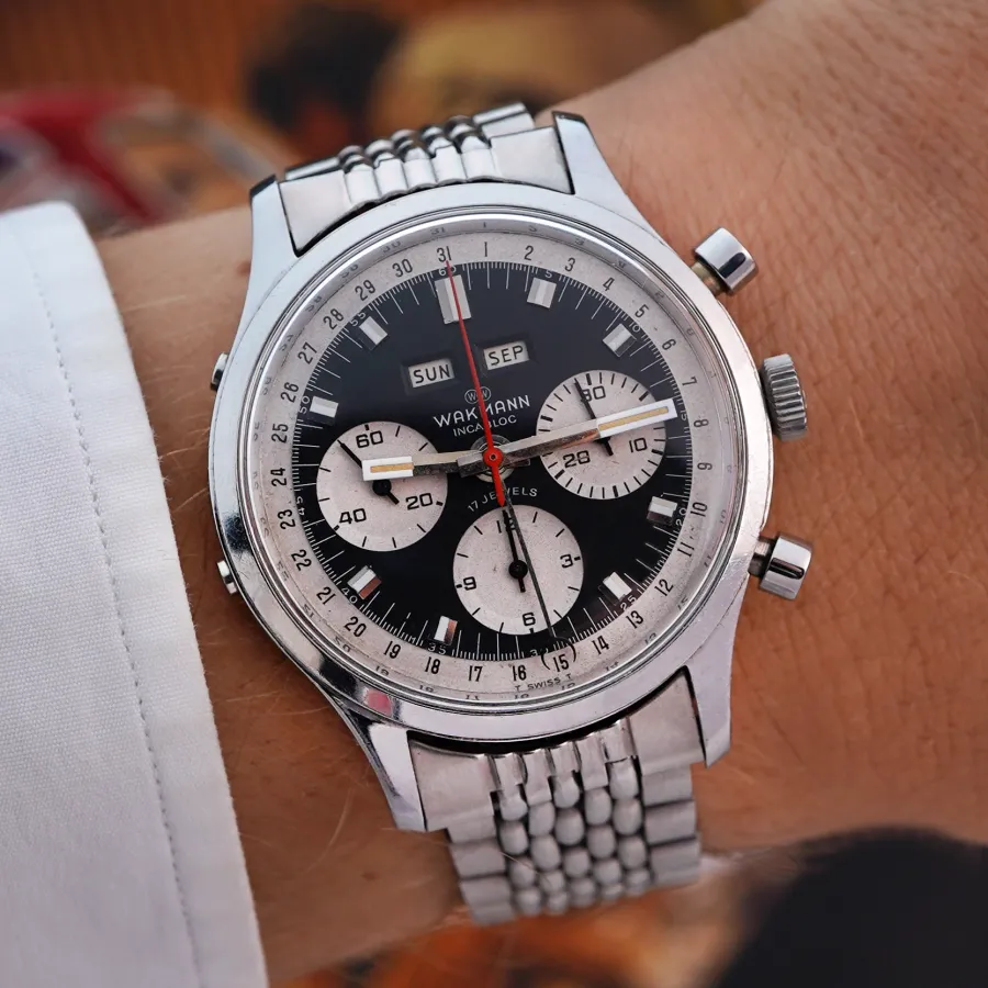 Wakmann Triple Date Chronograph 39 mm - an exceptional vintage watch