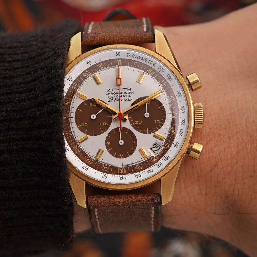 Zenith El Primero G381 Tropical Dial - wunderschöne tropical Patina in den Unterregistern