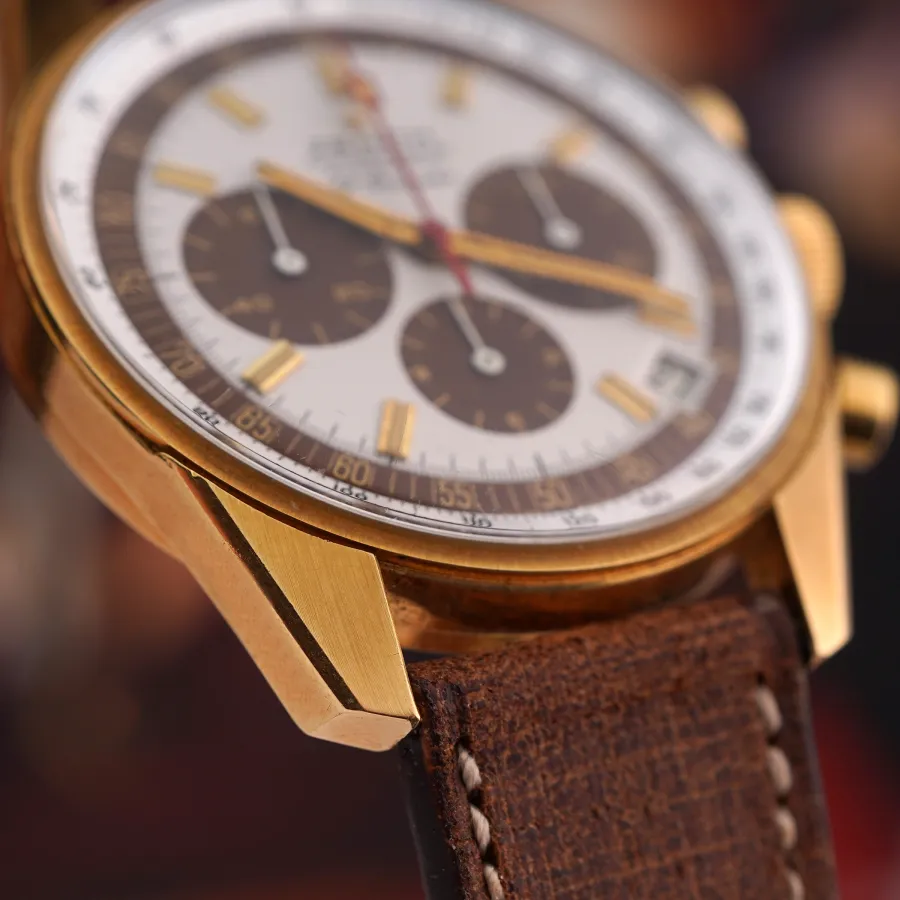Zenith El Primero G381 Tropical Dial - scharfe Bandanstöße, perfekter Finish