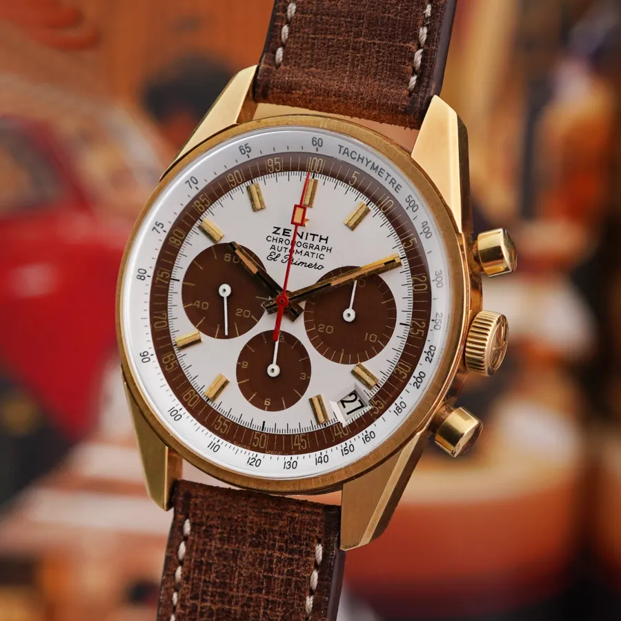 Zenith El Primero G381 Tropical Dial - 18k Goldgehäuse