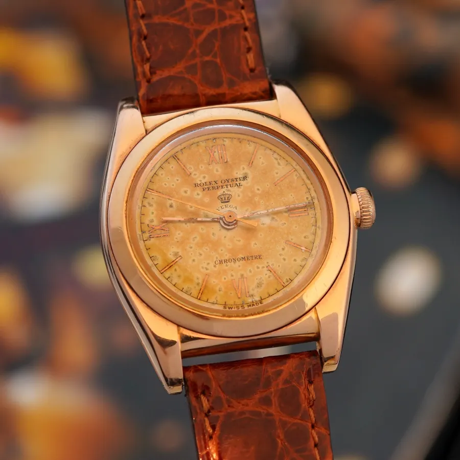 Rolex Oyster Perpetual "Bubbleback" 3131 Pink Gold - Verga Milano - 18k Rotgold-Gehäuse