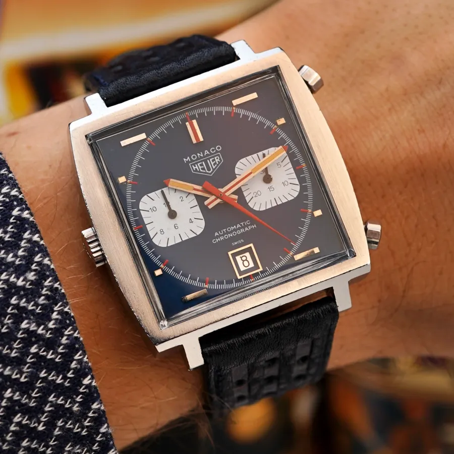 Heuer Monaco 1133B Steve McQueen - Unpolished - a design icon on the wrist