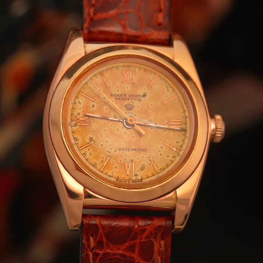 Rolex Oyster Perpetual "Bubbleback" 3131 Pink Gold - Verga Milano - 18k Rotgold-Gehäuse