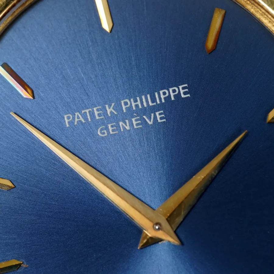 Patek Philippe Ellipse 3798 Original Papers - blaues Sonnenschliff-Zifferblatt in perfektem Zustand