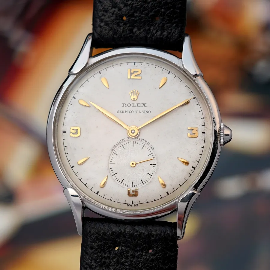 Rolex Precision 4498 Serpico Y Laino - rare, double-signed Rolex from the 1950s