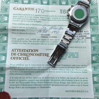 Rolex Daytona 16520 Full Set - Sticker