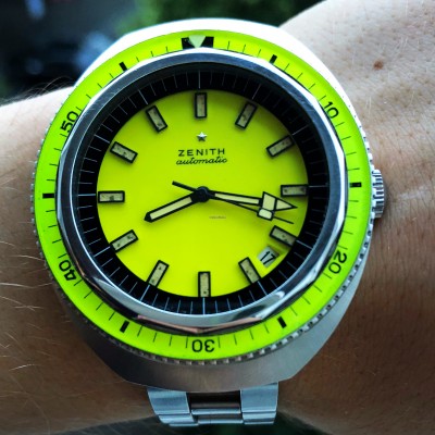 Zenith Diver A3637 Big Lemon NOS