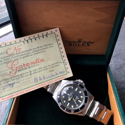 Rolex Submariner 5513 Box and Papers