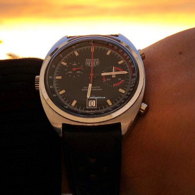 Heuer Monza 150.511 Chrome-Plated