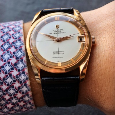 Universal Genève Polerouter Date 104503-2 Rotgold