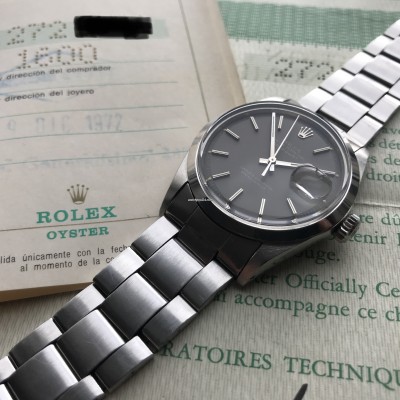 Rolex Datejust 1600 Gray Dial Papers