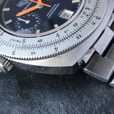 Heuer Calculator 110.633 Blue Dial