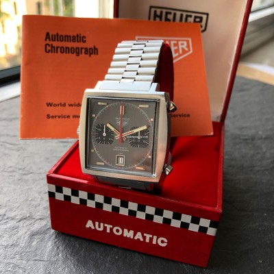 Heuer Monaco 1133G Box und Papiere