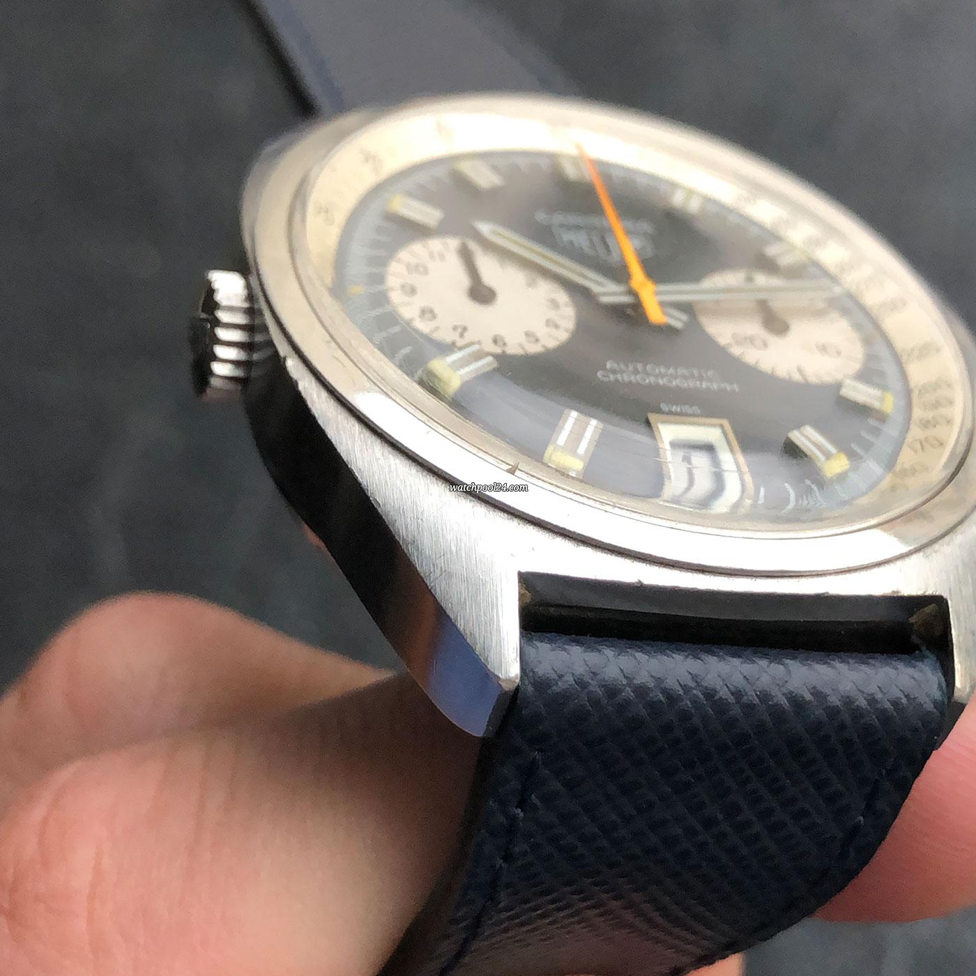 Heuer Carrera 73453 (mechanical 1970/71) - Case finish - Brushed Vertical or Sunburst? | TAG 