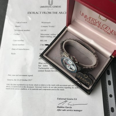 Universal Genève Compax 885108 Exotic