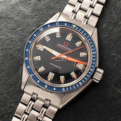 Universal Genève Polerouter Sub 869120/02 Blue Bezel