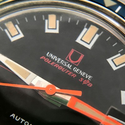 Universal Genève Polerouter Sub 869120/02 Blue Bezel