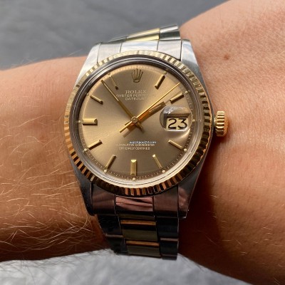 Rolex Datejust 1601 Light Brown Pie Pan Dial