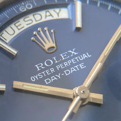 Rolex Day-Date 1803 White Gold Blue Dial