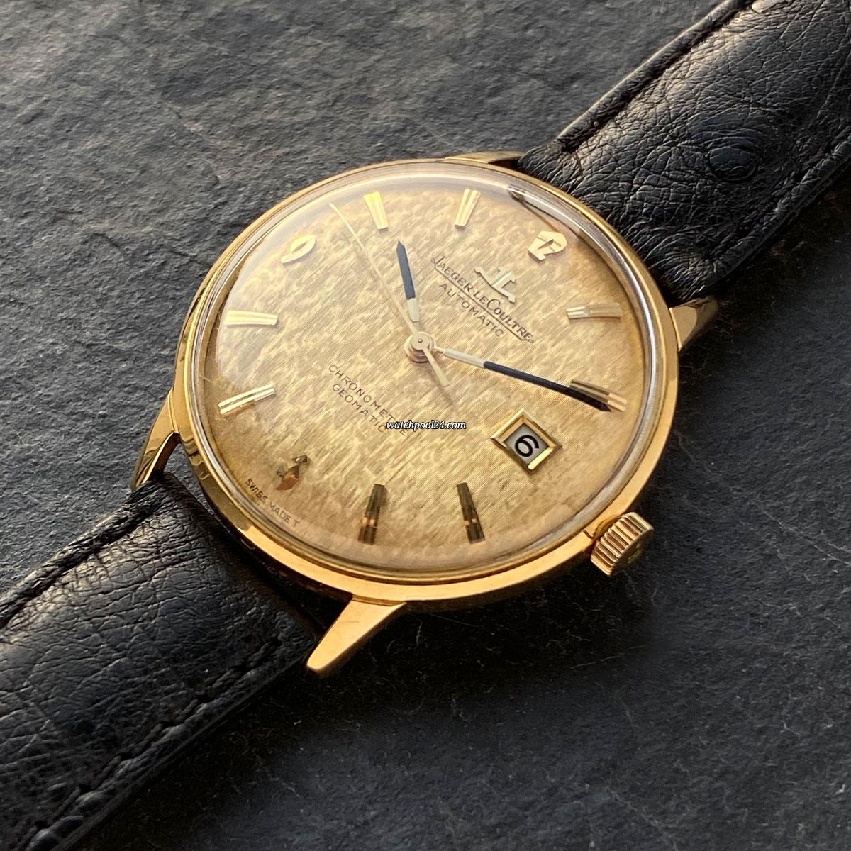Vintage JaegerLeCoultre Geomatic E398 Yellow Gold sold on watchPool24