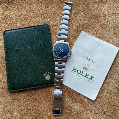 Rolex Air-King 5500 Blue Dial Papers