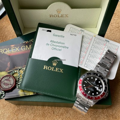 Rolex GMT Master II 16710 Rectangular Dial Coke Bezel