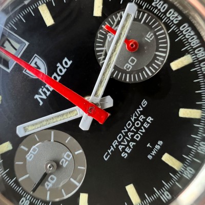 Nivada Chronoking Aviator Sea Diver 87033 Unpolished