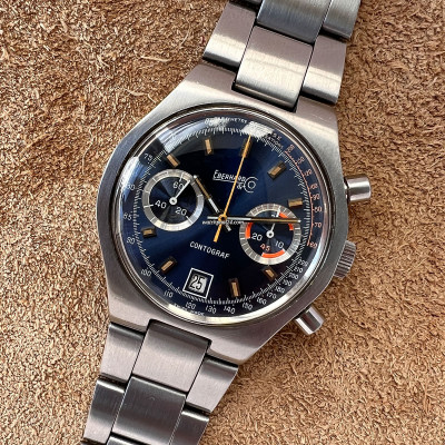 Eberhard Contograf 31506/351 Blue Dial