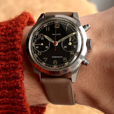 Mulco Military Chrono 2501 38mm - Valjoux 22