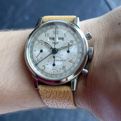 Heuer Triple Calendar Chronograph 2547 38mm