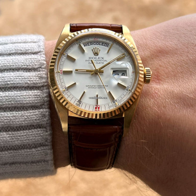 Rolex Day-Date 1803 Red Quarters Dial