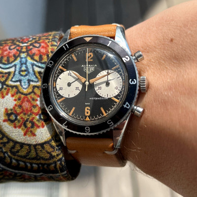 Heuer Autavia 3646 Big Subs Full Lume
