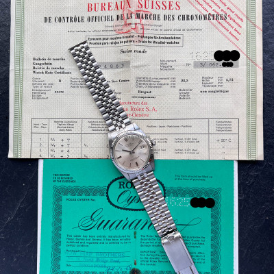 Rolex Datejust 1601 Papiere