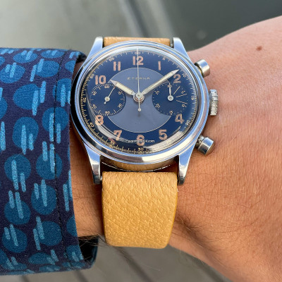 Eterna Chronograph 5347 Two-Tone Dial