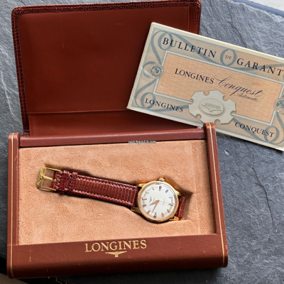 Longines Conquest 9001-5 Rotgold - Box & Papiere