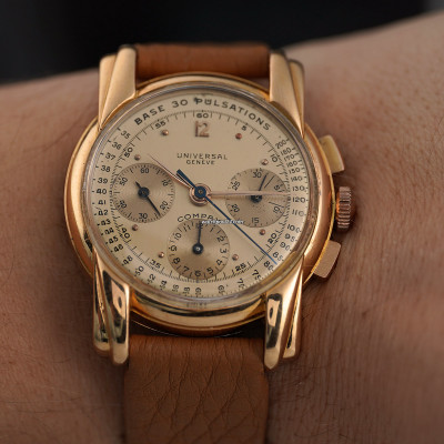 Universal Genève Compax 12324 Rotgold