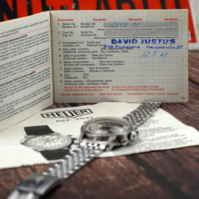 Heuer Carrera 2547 N First Owner Watch