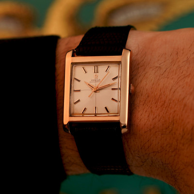 Omega Tank Automatic Rose Gold