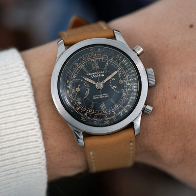 Vetta Impermeable Chronograph Black Galvanic 38mm