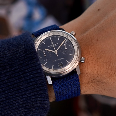 Hamilton Chrono-Matic 11002-3 Blue Dial