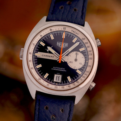Heuer Carrera 1553 Blue