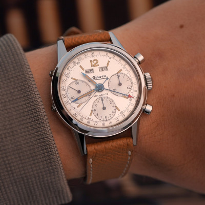 Minerva Triple Calendar Chronograph VF 712
