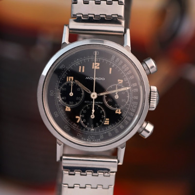 Movado M95 Chronograph 19018 Black Dial