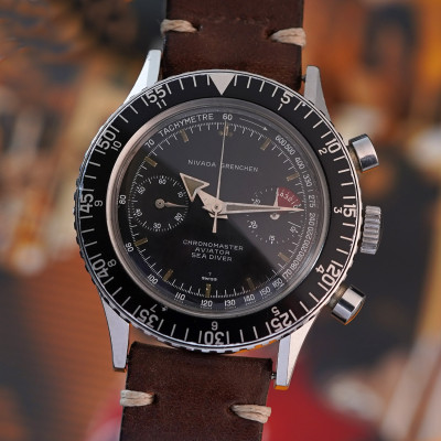 Nivada Grenchen Chronomaster Aviator Sea Diver 105/9989