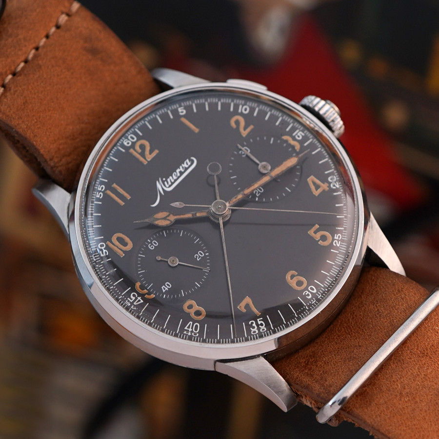 Minerva Split Seconds Chronograph Oversize - 42mm Gehäuse
