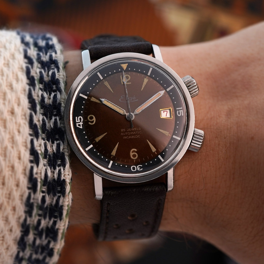 Elgé Super Compressor Diver - super cool look on the wrist